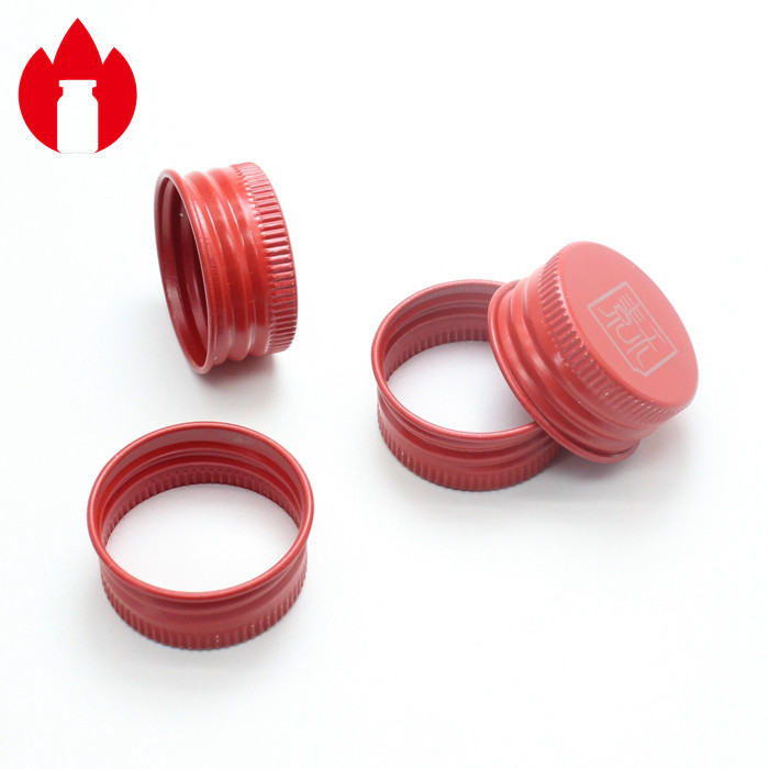 28mm Threaded Aluminum Cap For Glass Screw Bottle