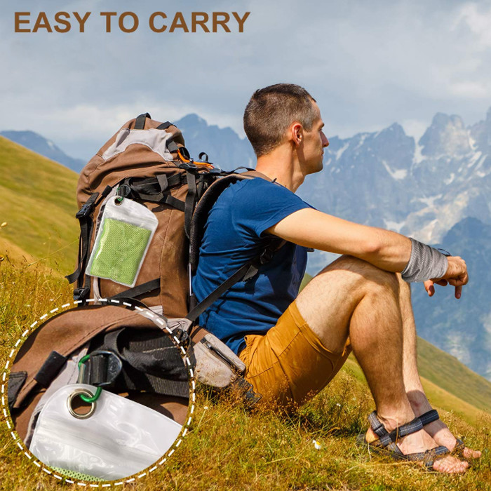 Customized Portable Microfiber Sports Cooling Towels Bulk For Travel Outdoor