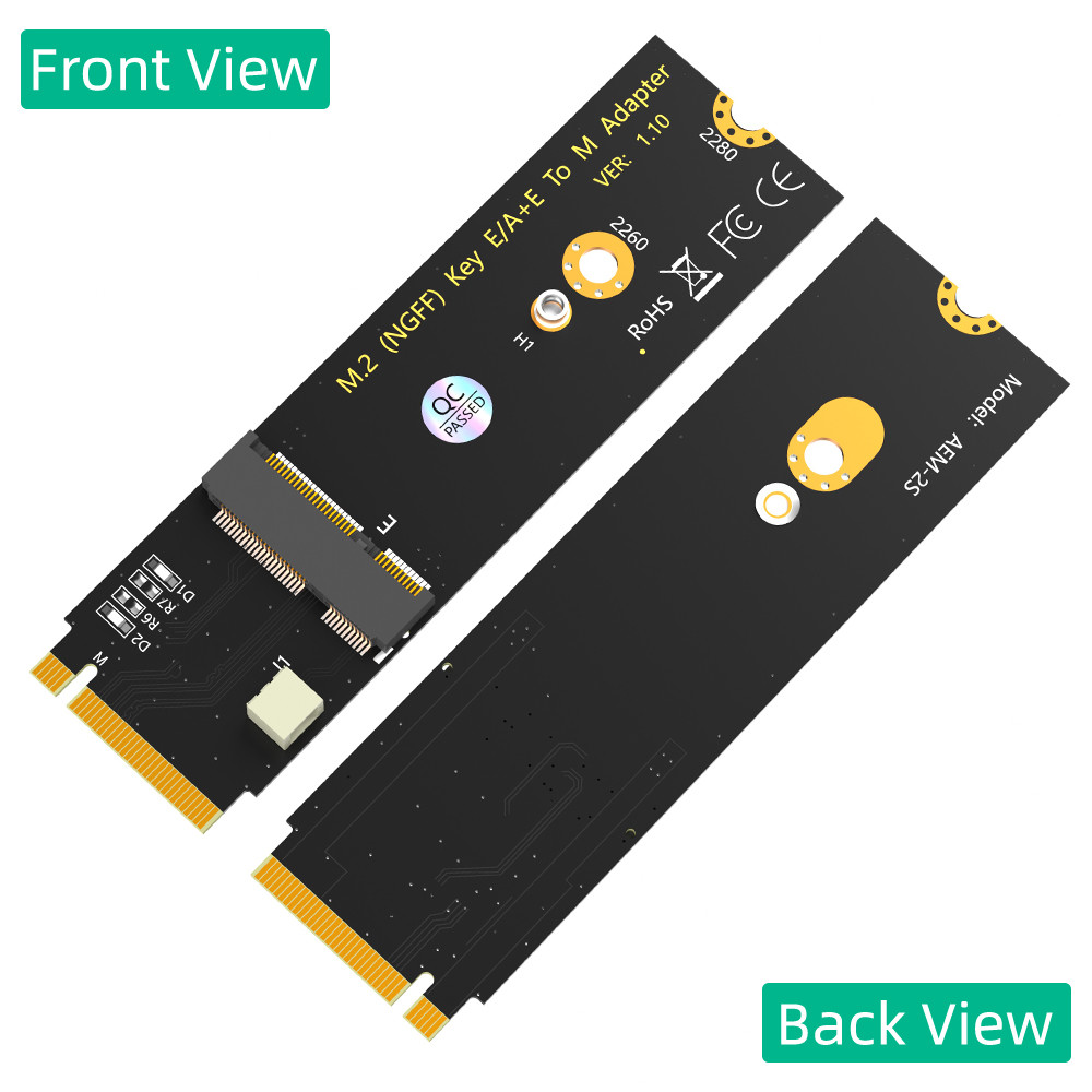 WiFi Bluetooth NGFF A+E Key To M.2 Key M Adapter Mini Pcie SSD Adapter Card