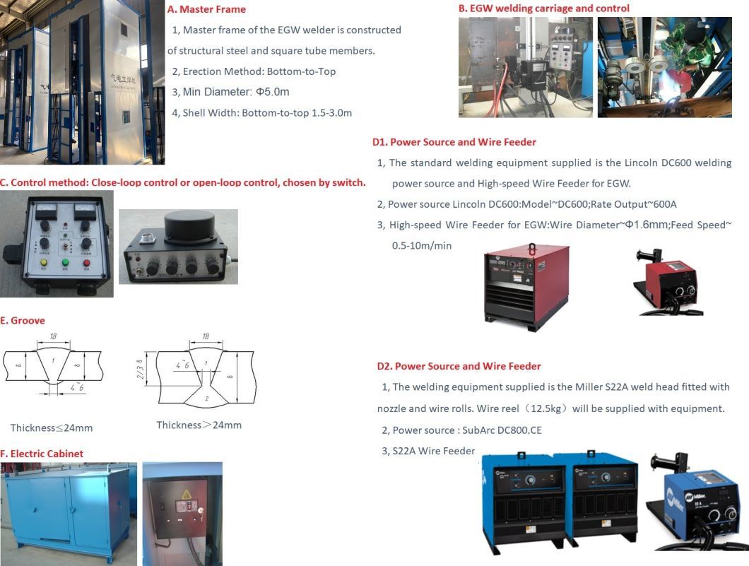 Vertical Tank Welding Machine Electric Gas Vertical Welder for Oil and Gas Tank Construction