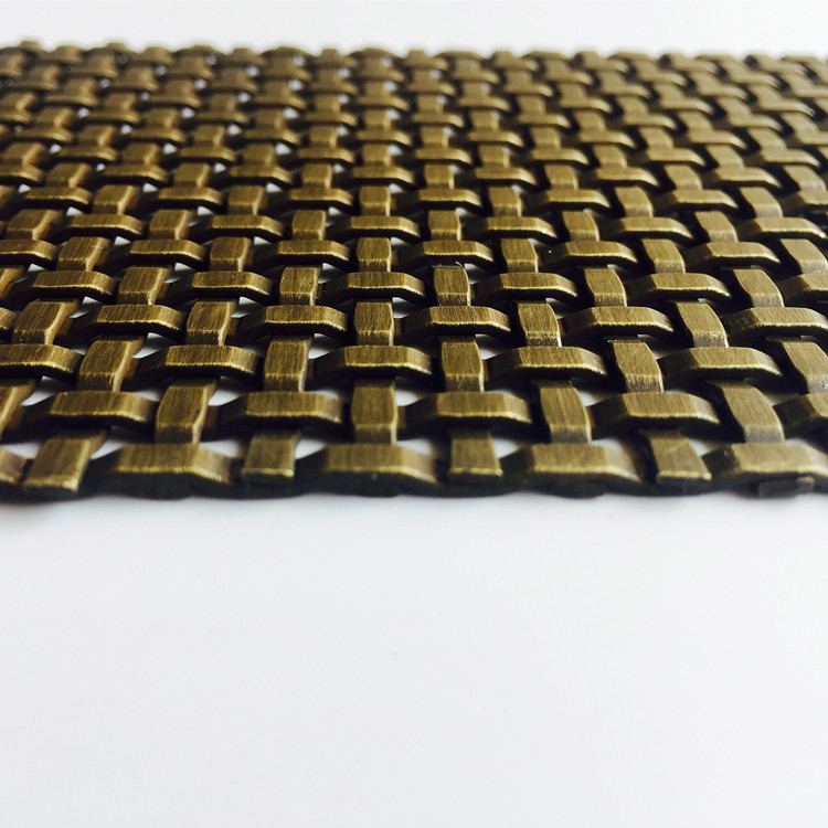 Versatile Architectural Brass Mesh Corrosion Resistant Custom Metal Mesh Woven
