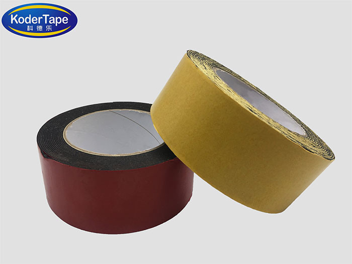 Hotmelt Adhesive Black EVA Single Sided Adhesive Foam Tape In Thickness 1MM