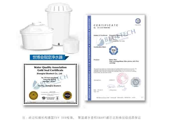 Activated Carbon Resin Alkaline Water Filtration Pitcher 2.4 L Capacity