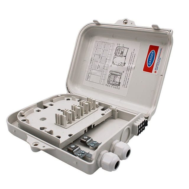 Fiber Optic Terminal Box 8Port Indoor Outdoor SC APC/UPC SM Simplex