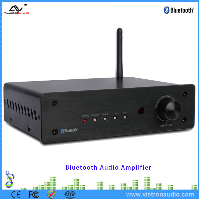 Wireless Bluetooth Stereo Audio Pre Amplifier With Toslink And Remote Control