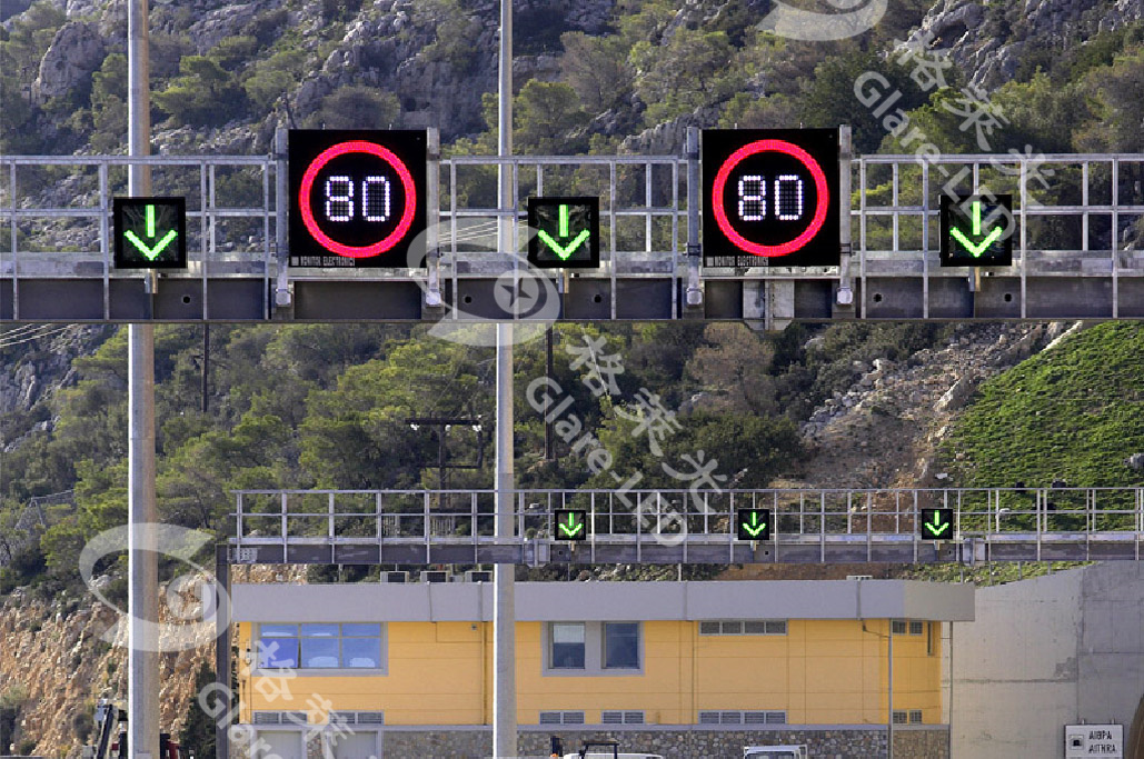 High Resolution Full Matrix Display Led Variable Speed Limit Sign for Traffic Meeting