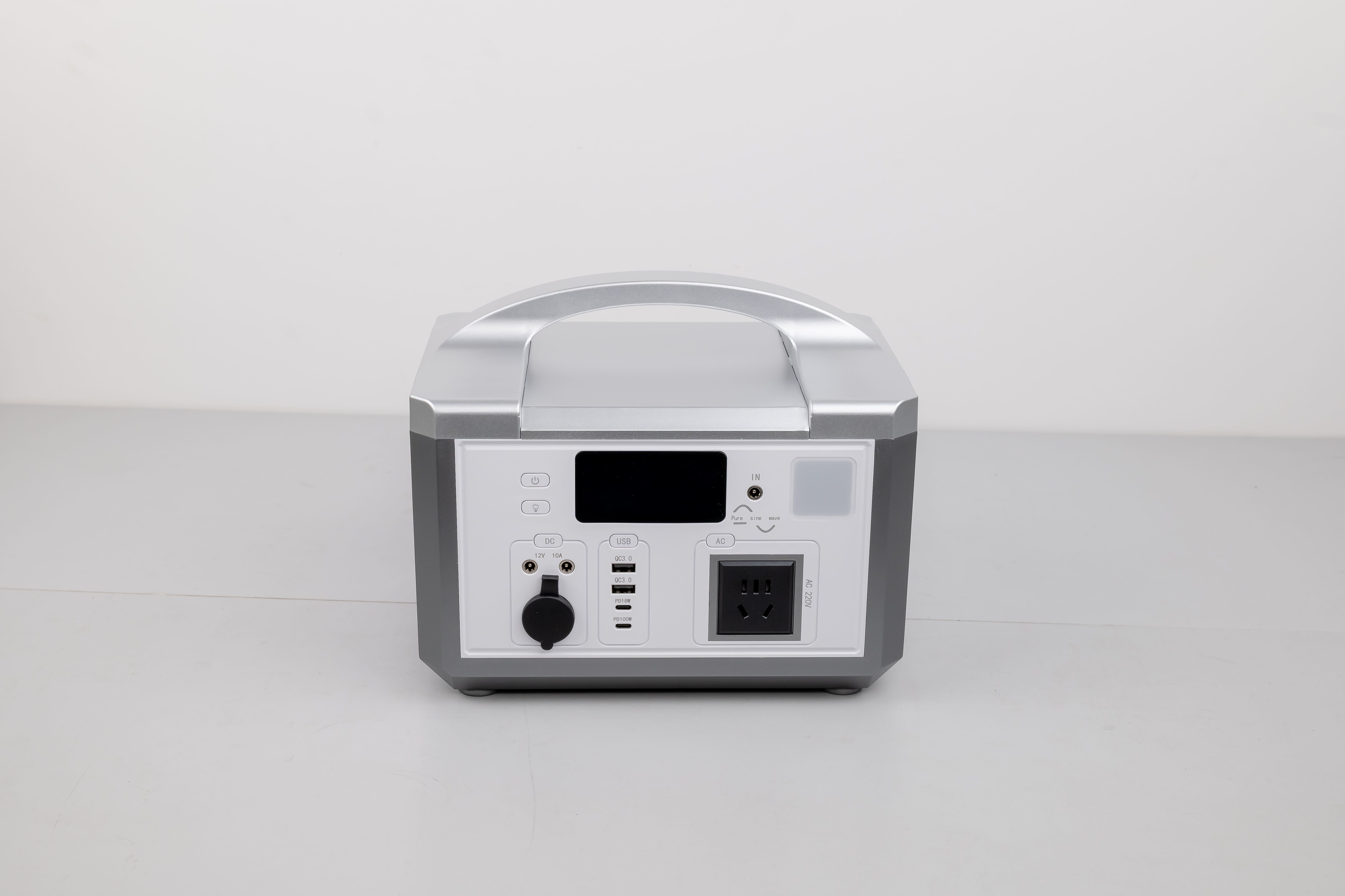 220V 50HZ DC12 300W AC Swtich QC3.0 Portable Solar Power Bank With LED Light For Energy Storage System