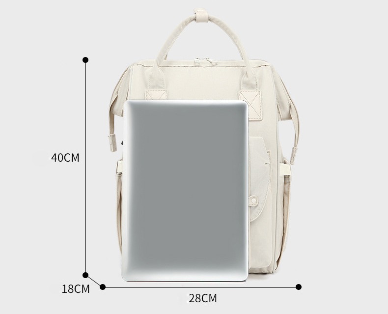 Thermal Insulation Nylon Travel Changing Bag With USB Charging Port 35L