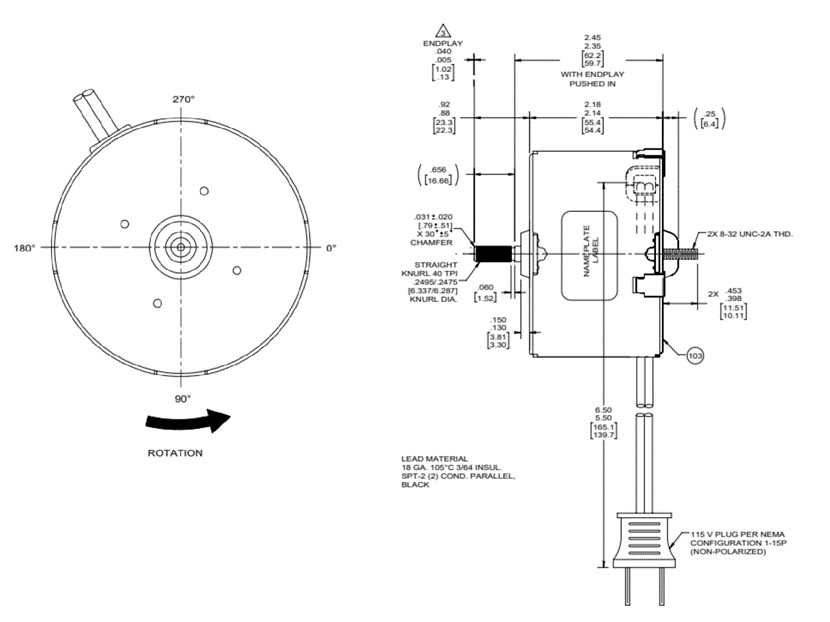 3.3 inch Blower Motor Shaded Pole Fan Motor 60Hz 1550rpm For bathroom fan And Other Ventilation equipment