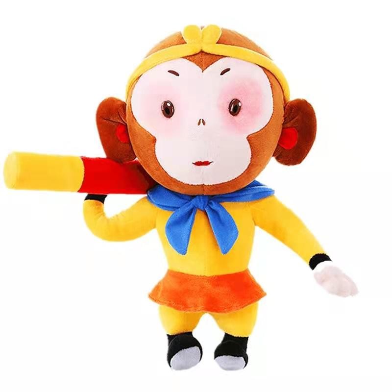 Little Boy 45cm Monkey King Plush Doll Journey To The West Anime Plush Toys