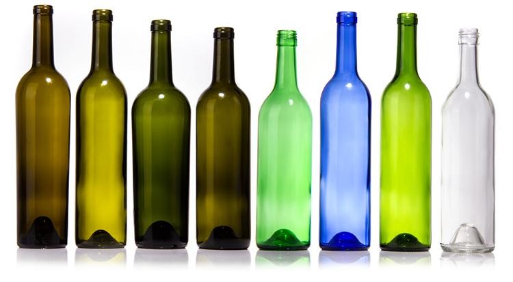 OEM Glass Wine Bottle Clear Amber 150 Ml 75cl For Liquor