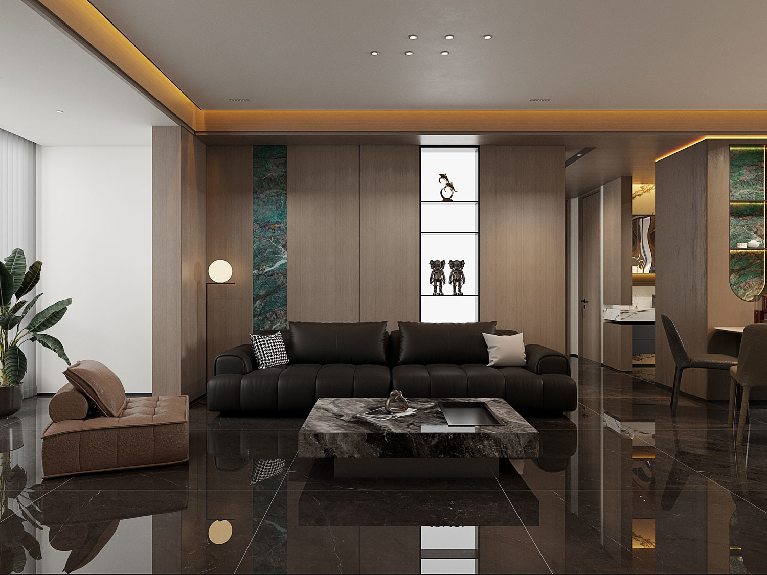 No Fade Dark Gray Marble Polished Sintered Stone Slabs 1200x1200mm For Hotel
