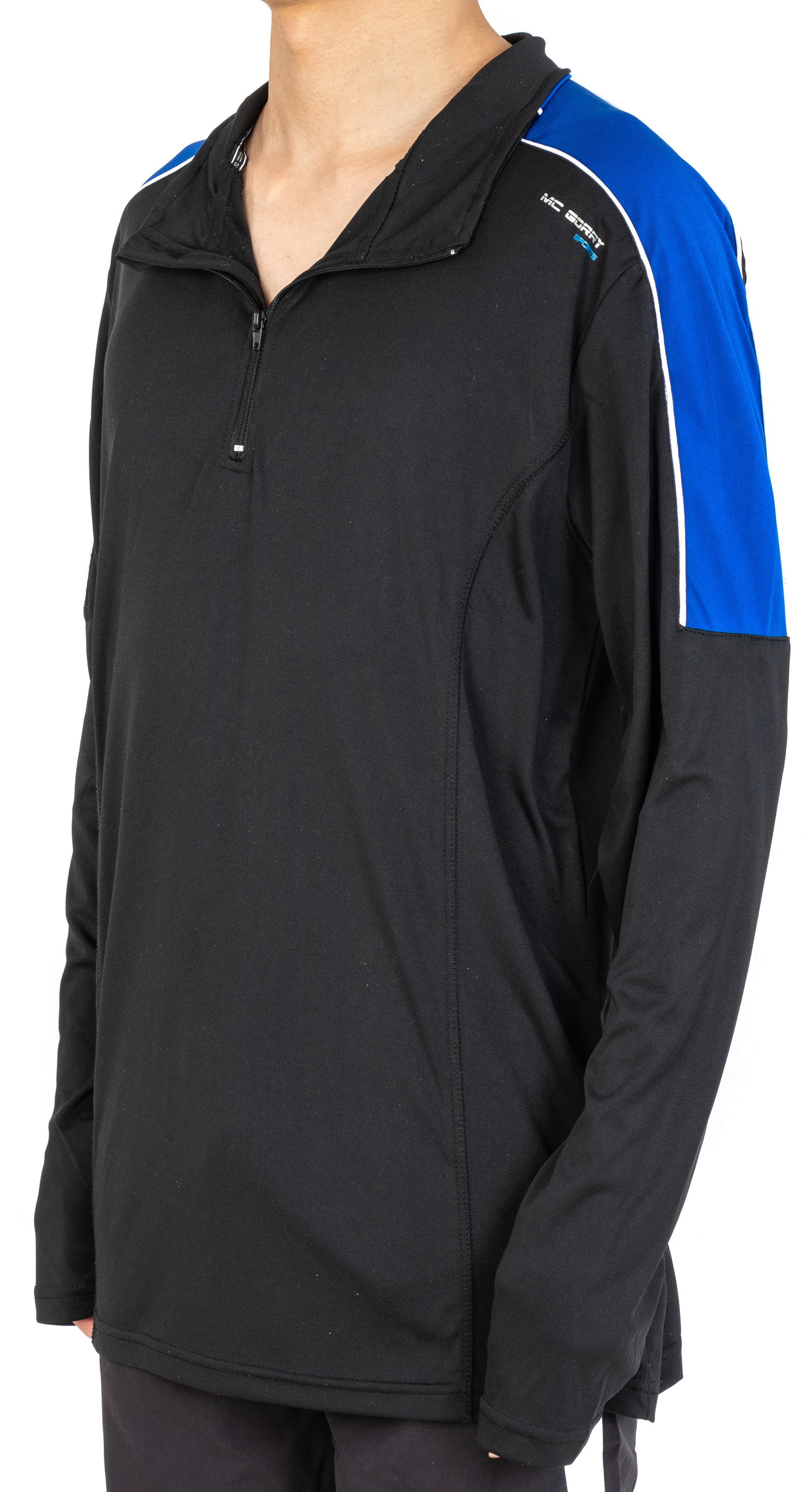 Fashinable OEM Accepted Zippered Long Sleeve Tshirt With Logo