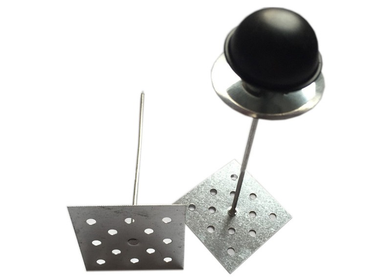 High Tensile Aluminum Insulation Anchor Pins , Self Adhesive Insulation Fixing Pins