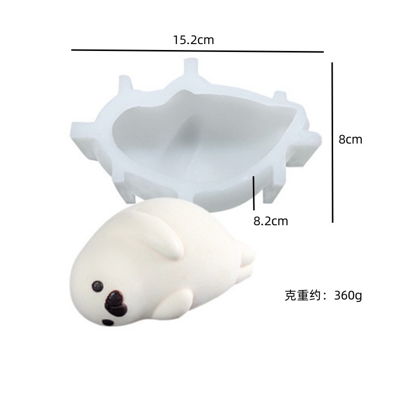 Customized DIY Silicone 3D Animal Candle Mould for Soap and Chocolate Christmas Gift