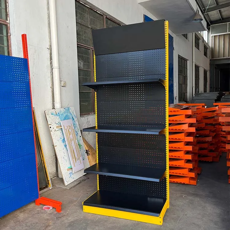 Factory Customized Color Size Innovative Product steel single side rack for supermarket shop exhibit shelf