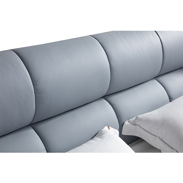Hotel King Size Leather Platform Bed