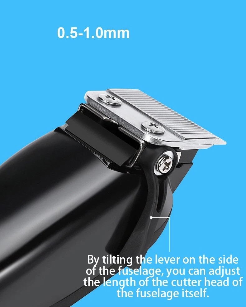 6 In 1 Electric Facial Hair Shaver Titanium Black Safety Rechargeable Hair Trimmer