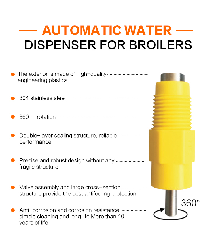 Nipple drinker for pig chicken drinker for farm automatic poultry plastic 6