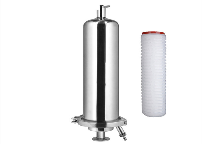 Gas Filter Housing / Single Cartridge Filter Housing With O.2 Micron PTFE Cartridge