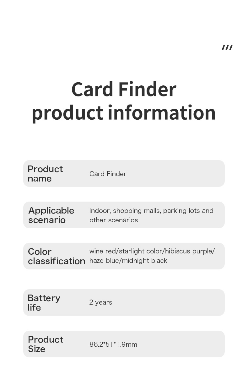 IP67 Waterproof Smart Magnet Wallet Tracker Card Finder For IPhone Cell Phone