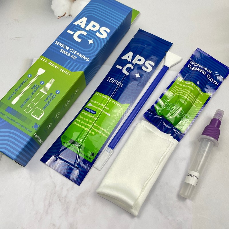 16mm APS-C Camera Sensor Cleaning Kit 3-in-1 Swabs Individually Packed CMOS / CCD Cleaning Tools