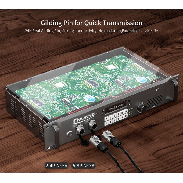 CNLINKO IP68 Waterproof Industrial Plug and Socket 7 Pin Electrical 12 Volt Dc Cable M12 Connector