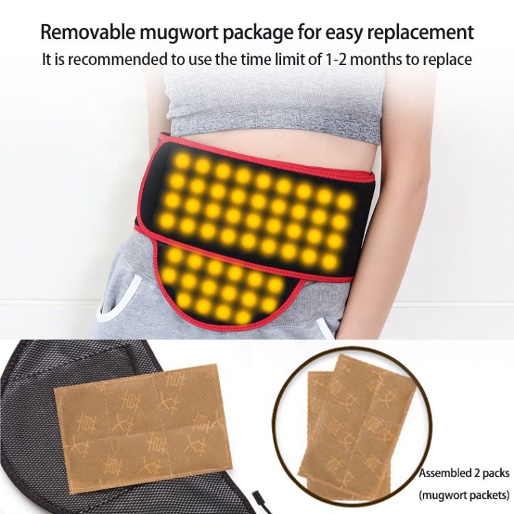USB Battery Heating Waist Belt Rechargeable Heat Belt for uterus care