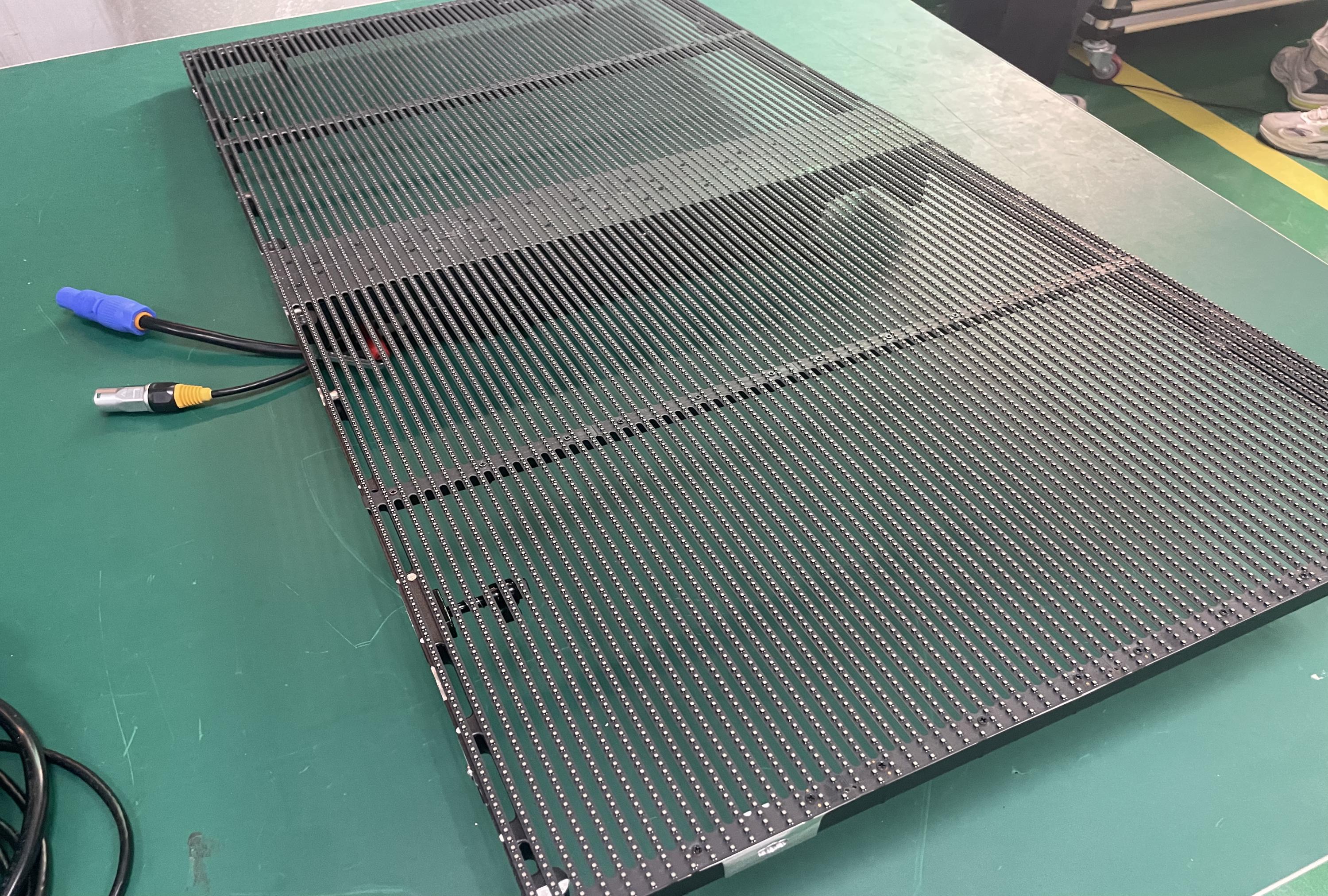 Outdoor LED Grille Screen Big Waterproof Transparent LED Screen