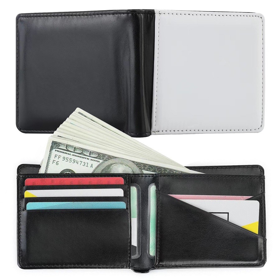 Sublimation Blank Men's Open-Top Card Wallet For Sublimation Transfer Printing
