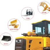 Wheel Loader Attachments Grass Grapple Grass Bucket for Improved Farming Experience