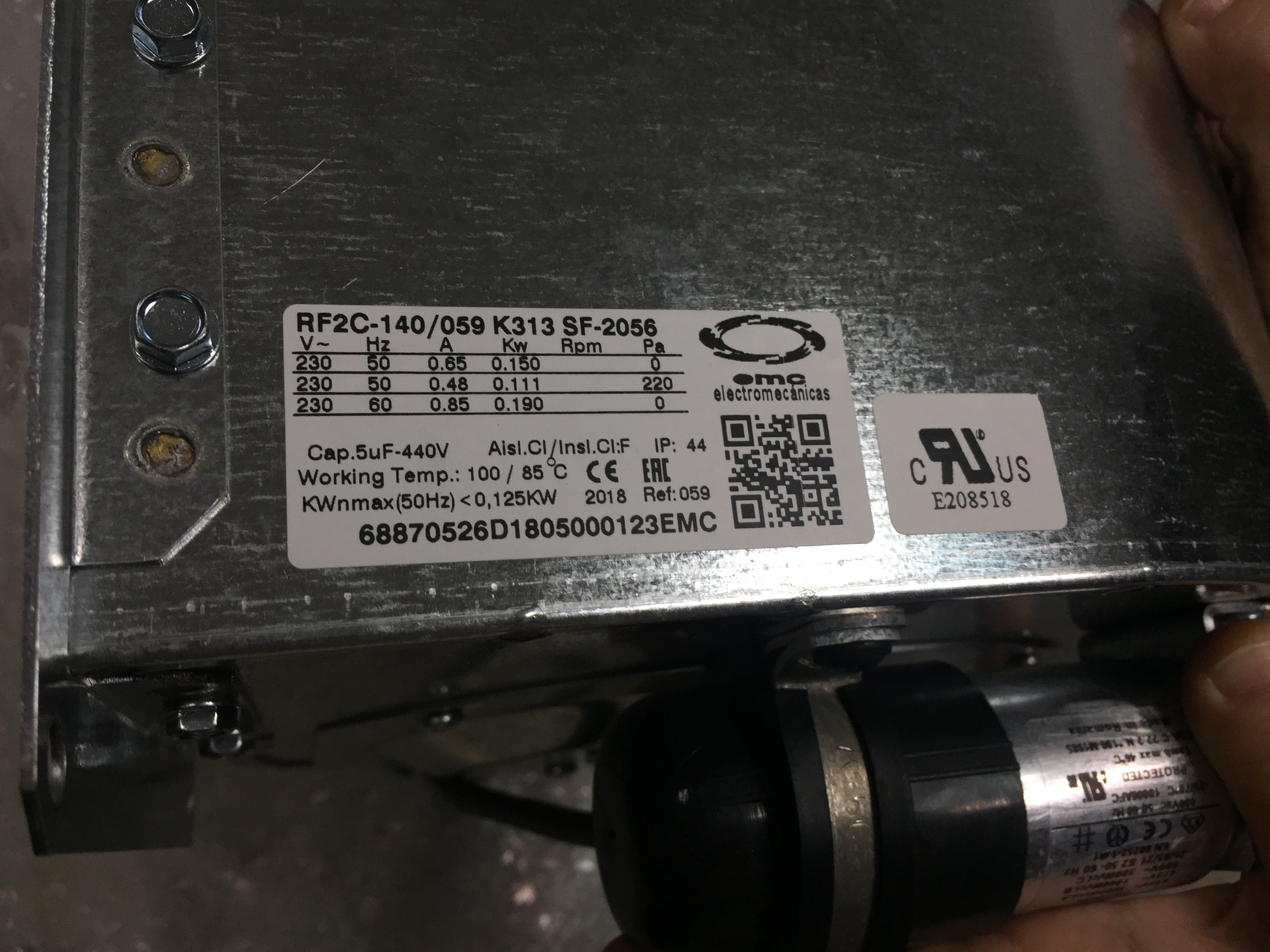 230V Ebmpapst Cooling Fan RF2C-140 / 059 K313 SF-2336 For ABB ACS800 Inverter