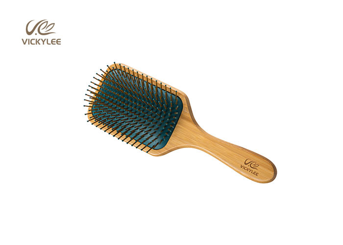 Square Oar Beech Wood 9.75 Inch Wooden Handle Hair Brush