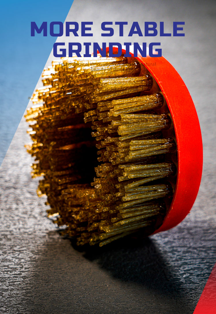 Diamond Abrasives Filament Brush for Grinding Glass Stone Slab Antique Surface Processing