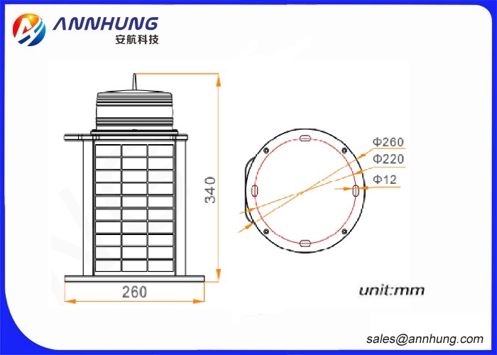 IALA Solar LED Marine Lantern with Rain And Anti Seismic Protection