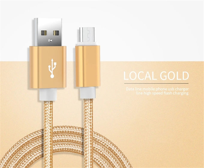Nylon Braided USB Charger Cable 3ft Sync Data Cable Charger Cord For Android Phone
