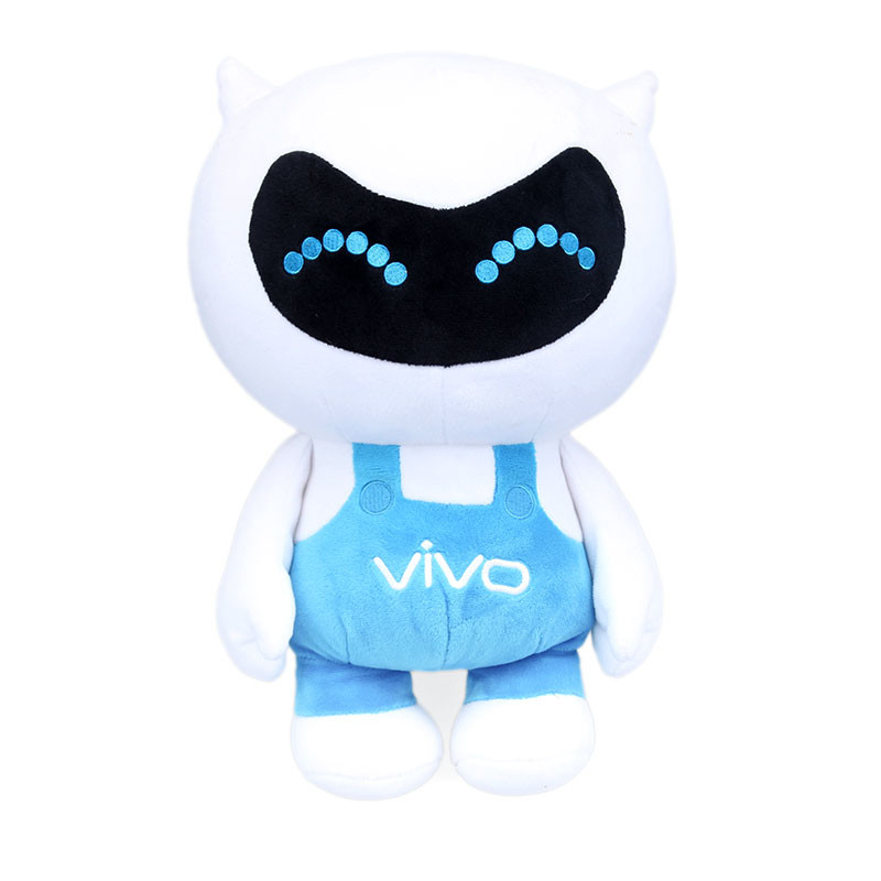 ISO9001 Certificated Vivo Corporate Mascot Plush Toy 30cm
