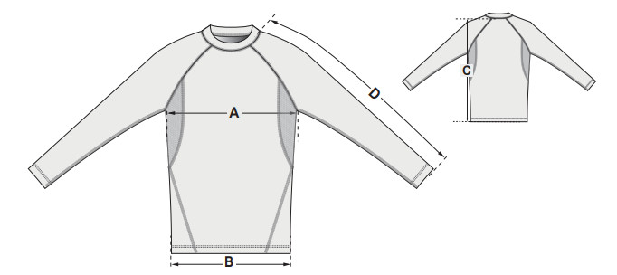 Mens Traing Top Long Sleeve Compression Shirt / Baselayer Shirt Raglan Sleeve