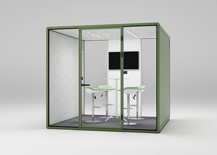 Laminated Glass Office Phone Booths Acoustic Sound Isolation Pod easy assemble