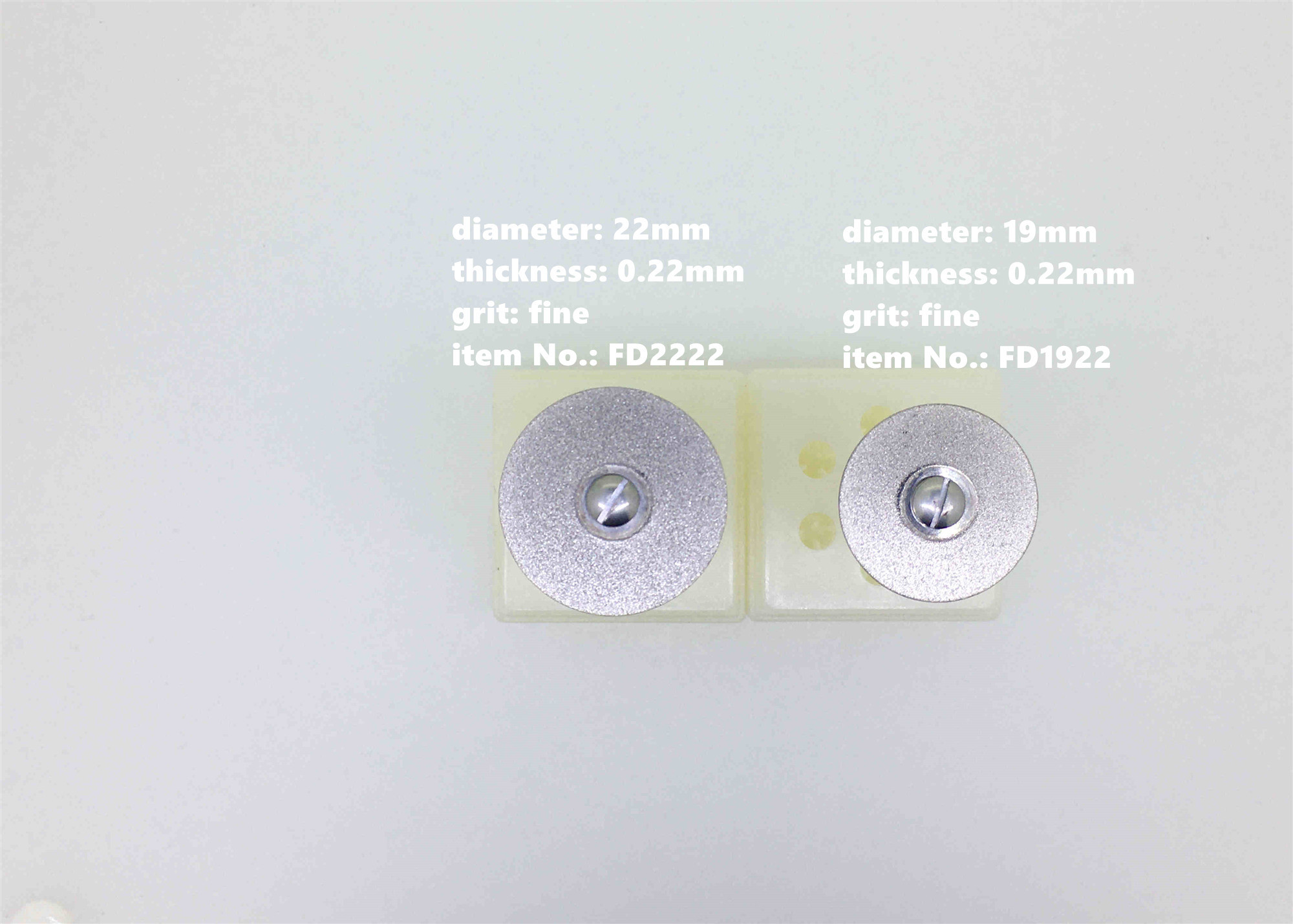 Plated Flexible Diamond Discs Cutting Wheel 0.22mm Zirconia Emax For Porcelain