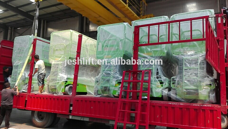 Mobile 10m 33ft electric hydraulic scissor lift aerial work platform for construction