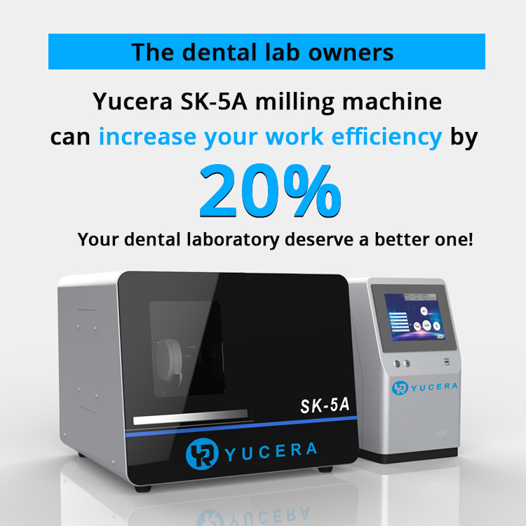 Precision 0.2mm Dental Milling Machine 5 Axis Dry Milling Method With Software CAD CAM