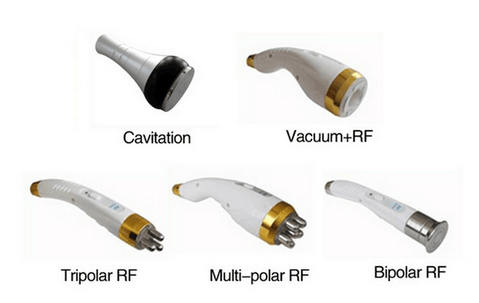 5in1 Multipolar RF Radio Frequency Ultrasonic Cavitation Tripolar Vacuum Slimming Machine