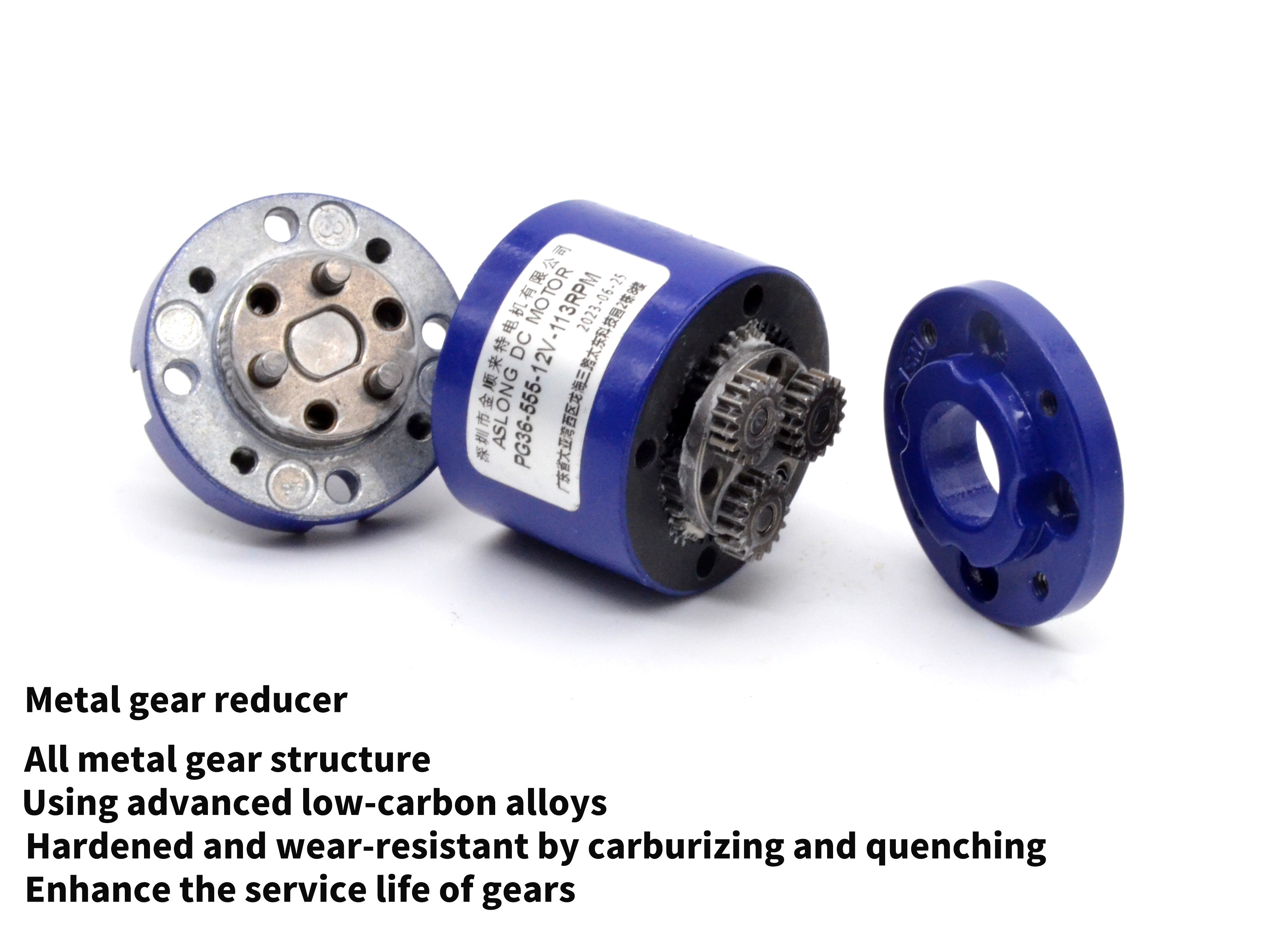 DC Planetary Reduction Motor PG36-555 36mm 12/24V 8-1600RPM Planetary Gear Reduction Motor Smart Home Motor