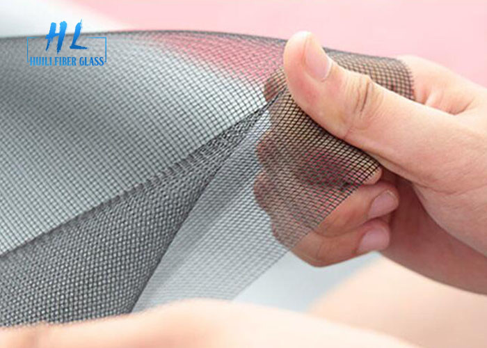 Plain Woven Charcoal Fiberglass Insect Screen For Window And Door