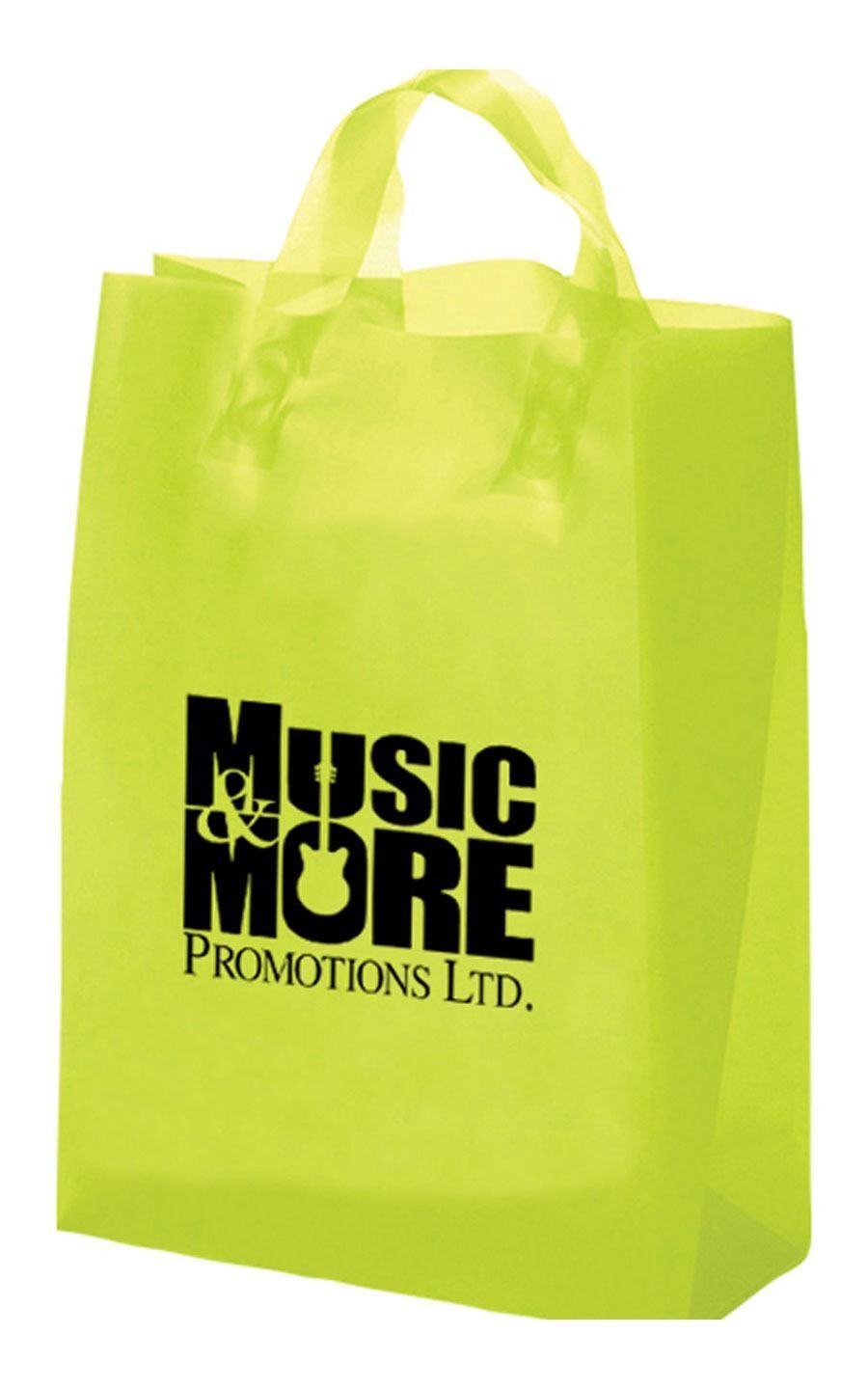 Heat Seal PE CMYK Custom Plastic Shopping Bag Private Printed Logo