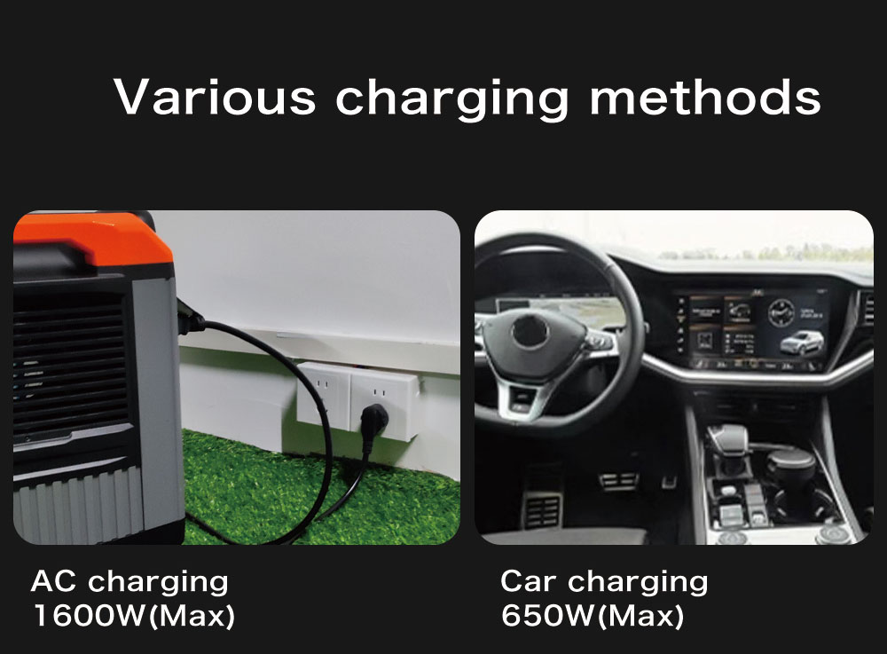 LiFePO4 Battery Power Station For Outdoor Camping 150W 300W 500W 1000W 2400W 3000W