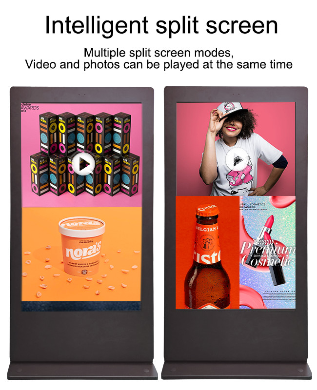 3500 Nits LCD Signage Display Outdoor Kiosk CMS Remote Monitor