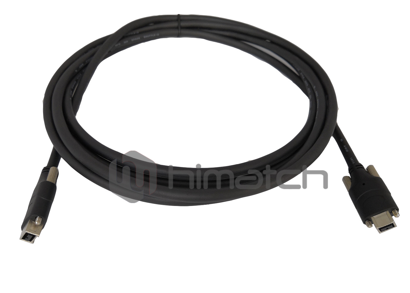 High Speed Flexible IEEE 1394 Cable Black Color For Sliding In Towing Chain