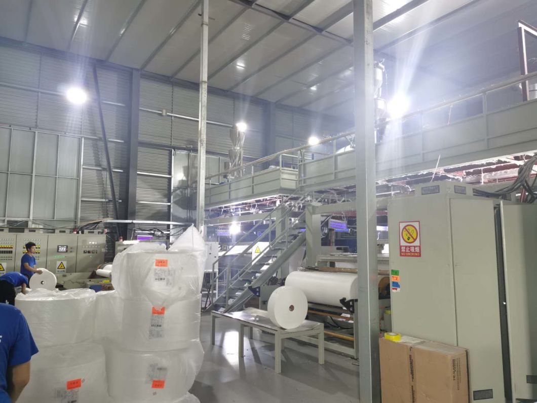 Hot Selling 1600mm PLA/Pet Nonwoven Fabric Production Line Fabric Making Machine for Bag Packing